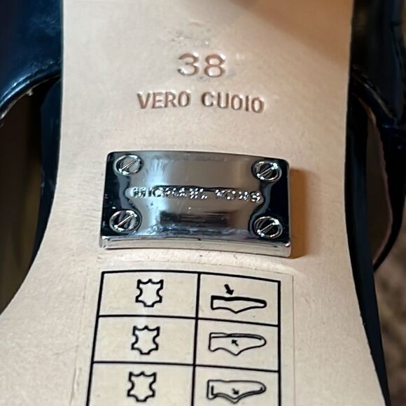 Mira Duma for Michael Kors Collection Black Side Zipper Leather U.S. 8/ EU 38 - Picture 11 of 13